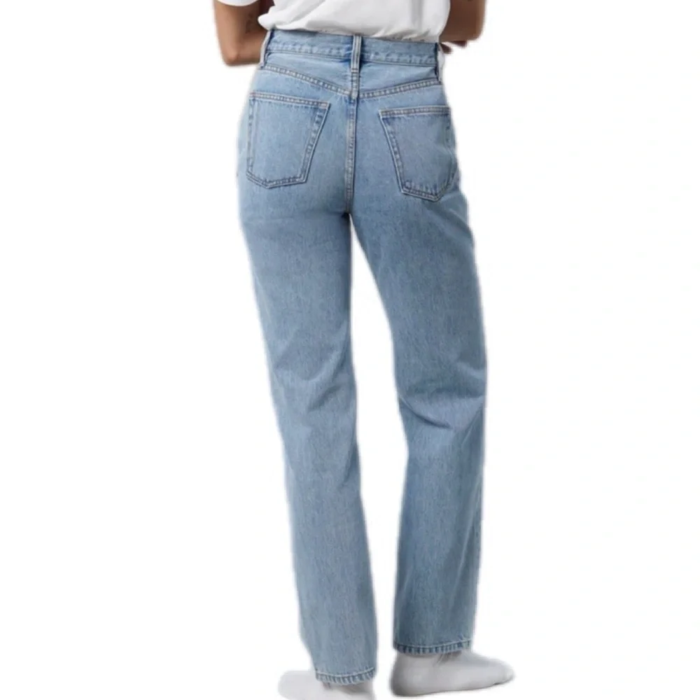 Still Here Worn-In Childhood Straight Leg Distressed Jeans Sz‎ 24